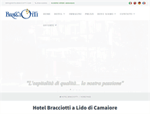 Tablet Screenshot of hotelbracciotti.com
